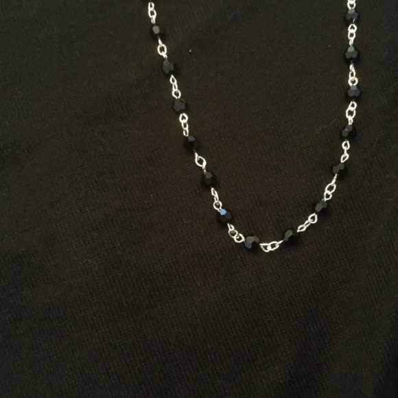 BRAND NEW Chan Luu 20” Black Onyx & Silver Design Necklace - Picture 12 of 14